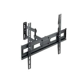 TooQ Soporte Pared TV Giratorio Inclinable LP7863TN-B para TV 37-70" hasta 35 kg, Negro, Nivelable, Compatible Curvas y VESA 100x100 a 600x400